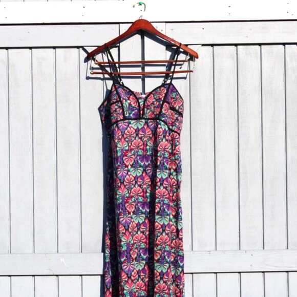 Xhilaration Boho Floral Maxi Dress โ Size XL โ Festival Y2K Vibes - Picture 2 of 7